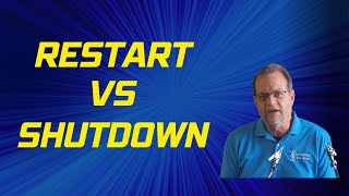 Restart your computer... don't shut it down